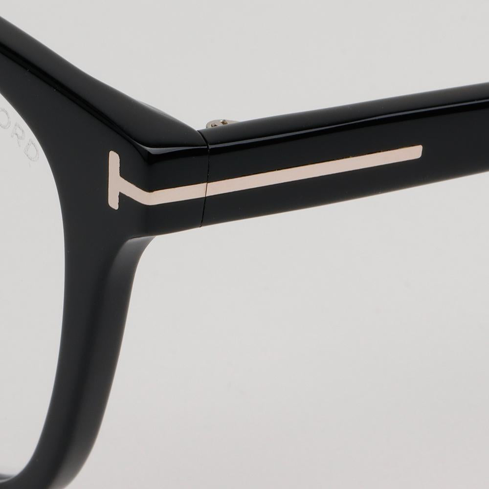 TOM FORD Blue Light Blocking Square Acetate Eyeglasses Asian Fit TF6014KB 001