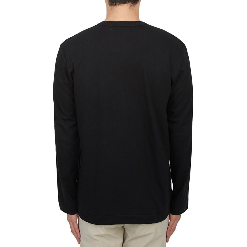 Comme des Garcons Red Heart Patch Long Sleeve Unisex T-Shirt AX T118 051 1