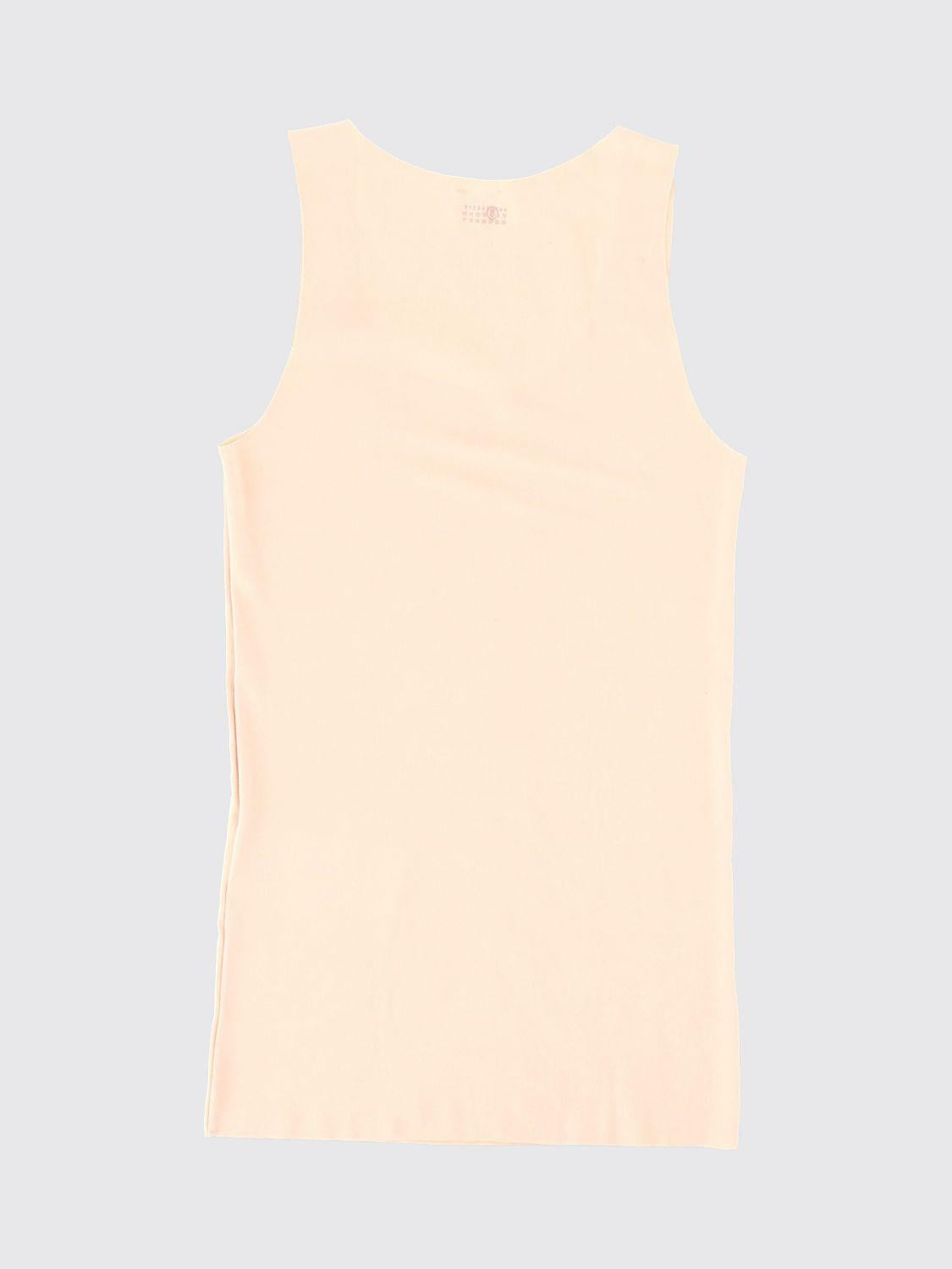 Maison Margiela Cotton Tank Top Sleeveless Shirt Ivory Women