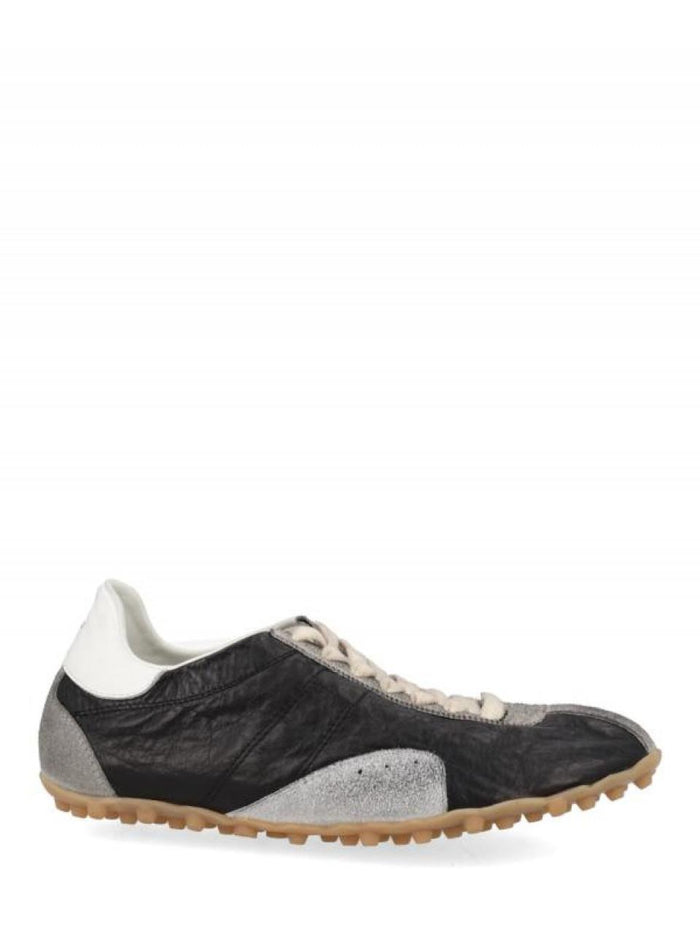 Maison Margiela Sprinter Low-Top Sneakers White Beige Leather