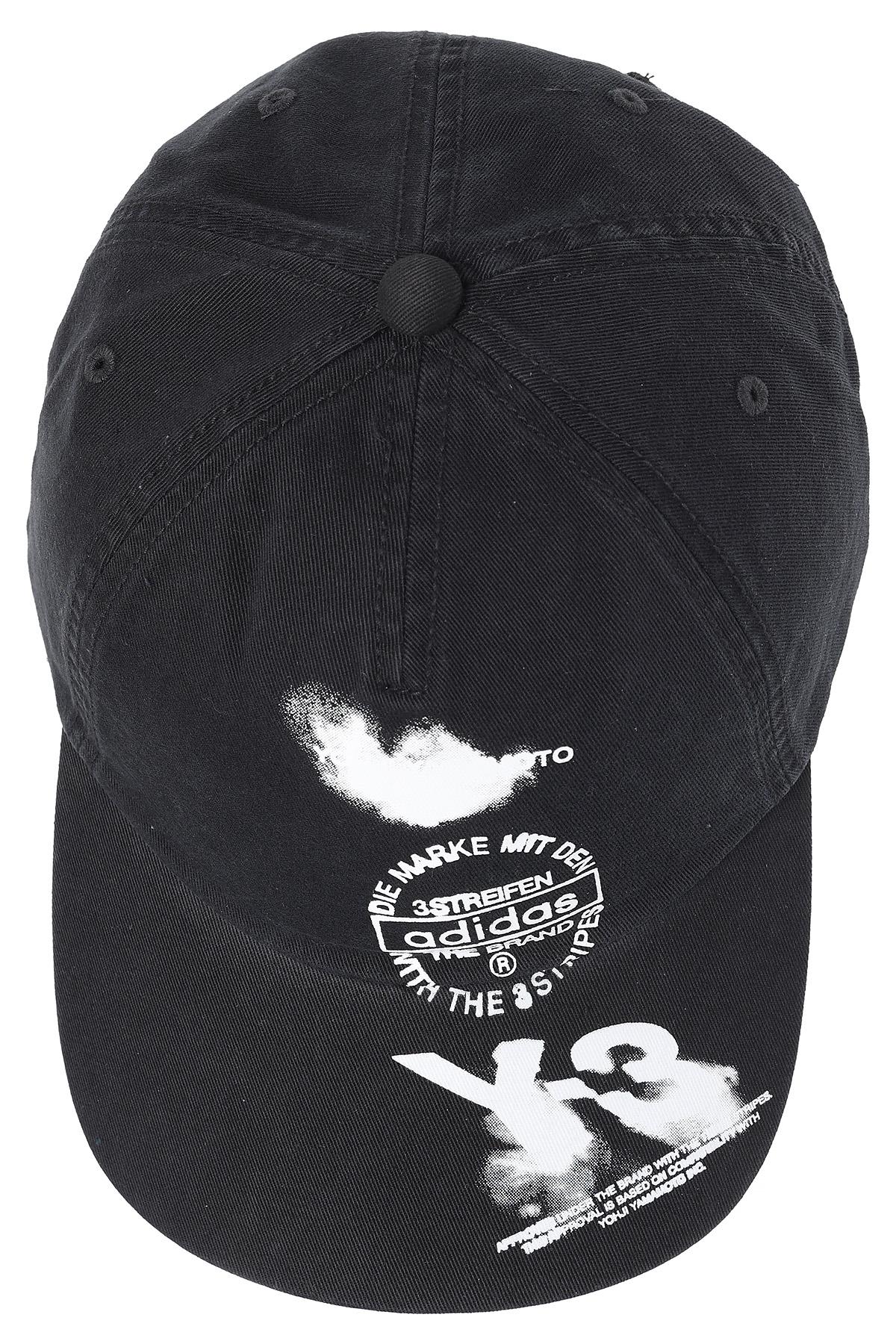 Y-3 Graphic Logo Black Cap
