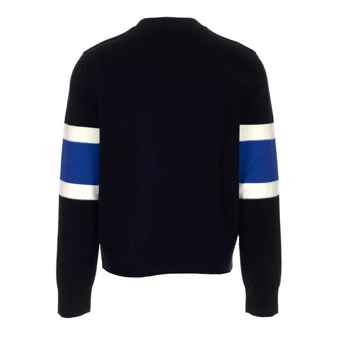 BURBERRY HURLEY Logo Stripe Knit Sweater Black 8058759
