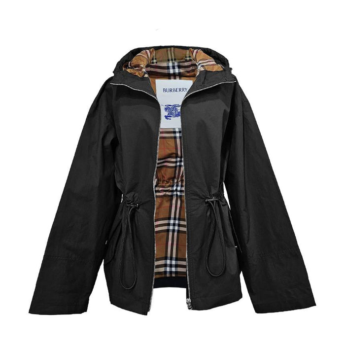 BURBERRY Hooded Windbreaker Jacket with Drawstring