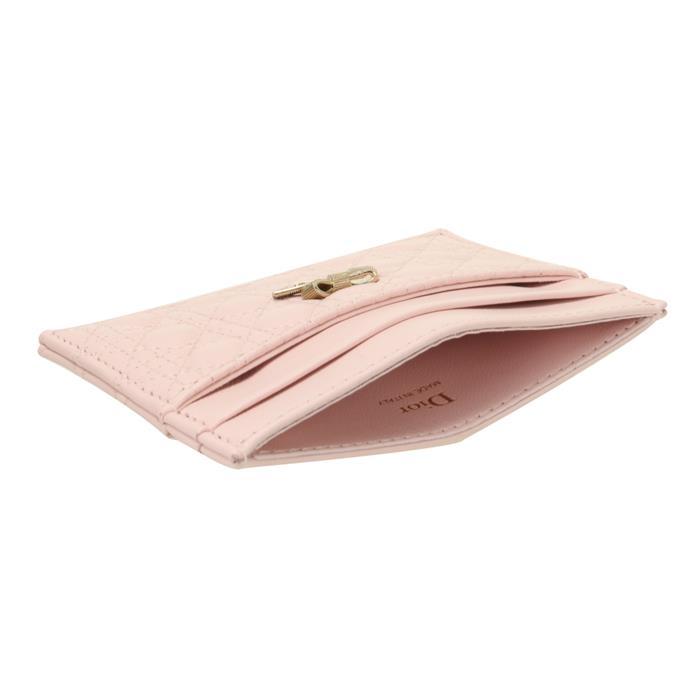 DIOR Baby Bow Freesia Leather Card Holder Wallet