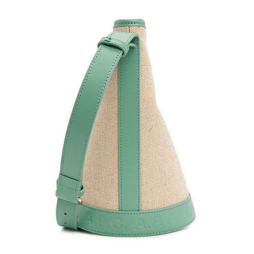 A.P.C. Helen Women’s Bucket Shoulder Bag LIADV F61302 KAZ JADE