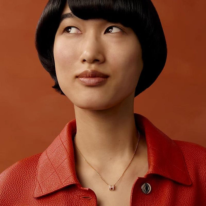 HERMES Mini Pop H Pendant Necklace for Women