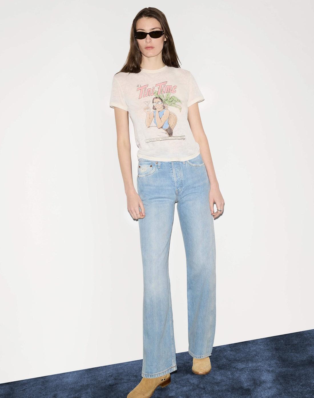 RE/DONE Classic Tiny Time T-Shirt