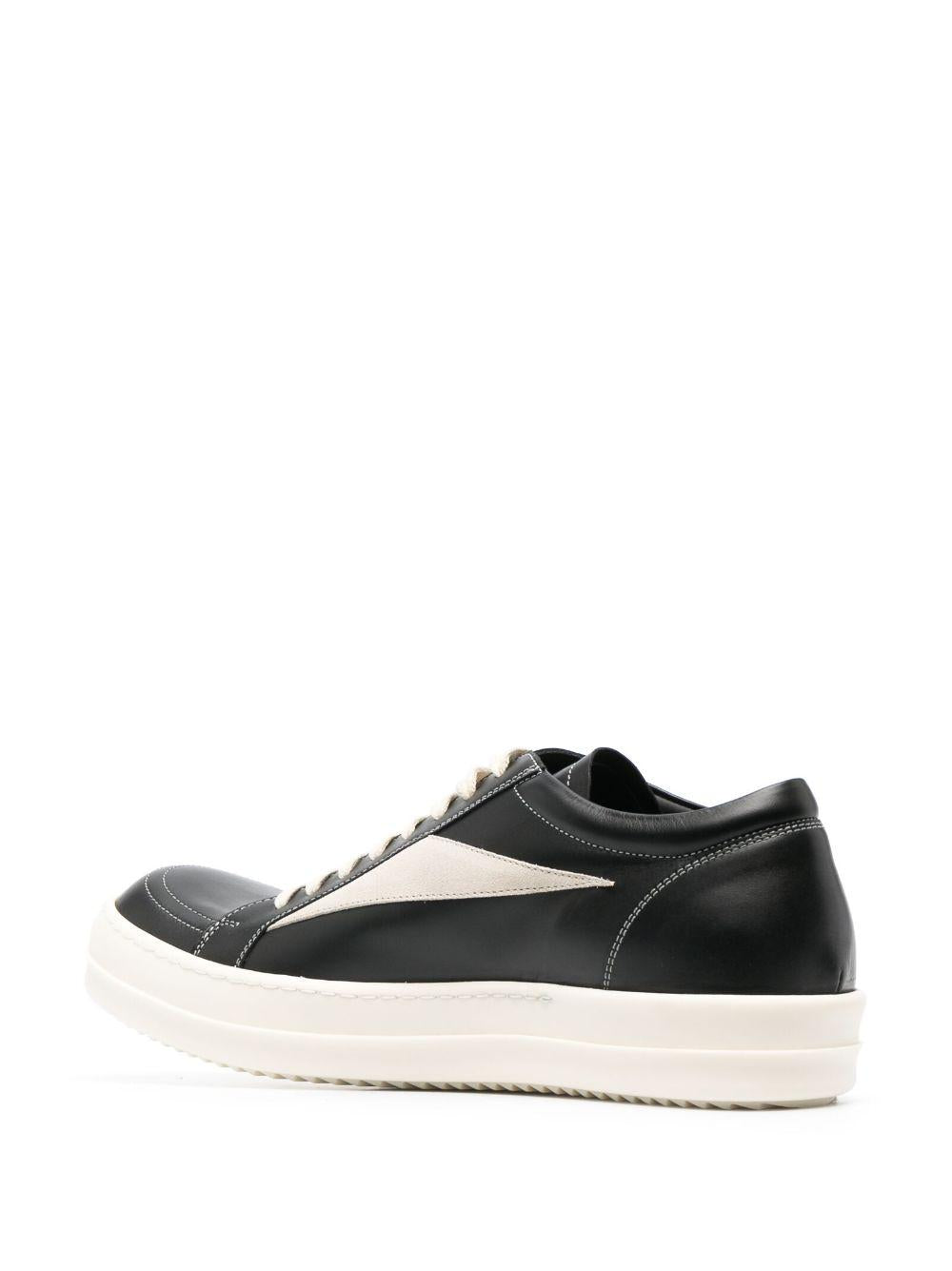Rick Owens Women’s Vintage Sneakers Black Milk Low-Top Shoes