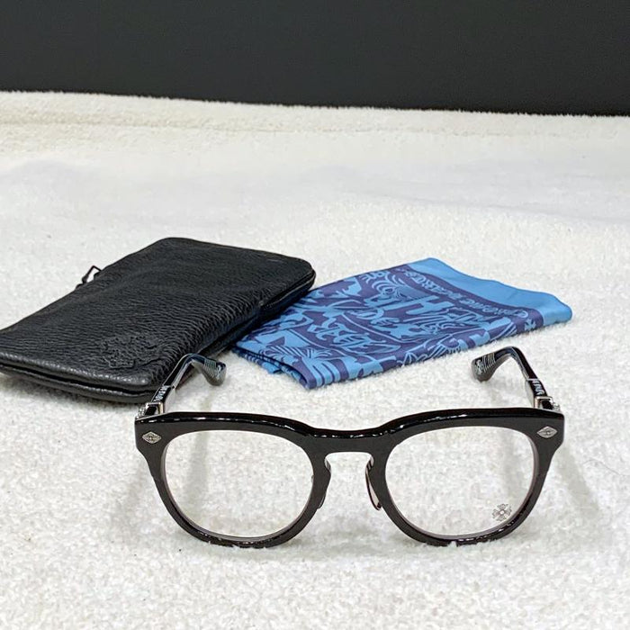 Chrome Hearts ROLLSCYCLE Black Silver Eyeglasses