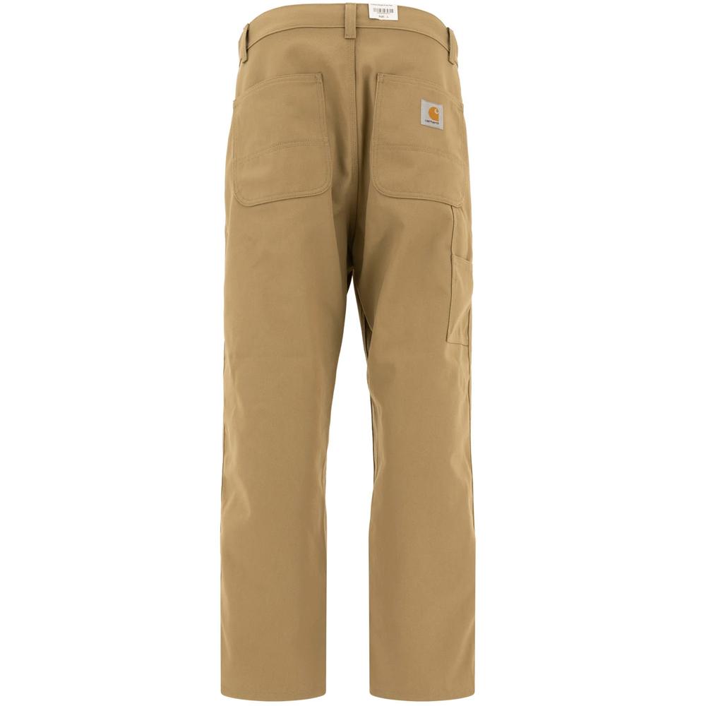 Carhartt Midland Single Knee Pants Beige Cotton Canvas Classic