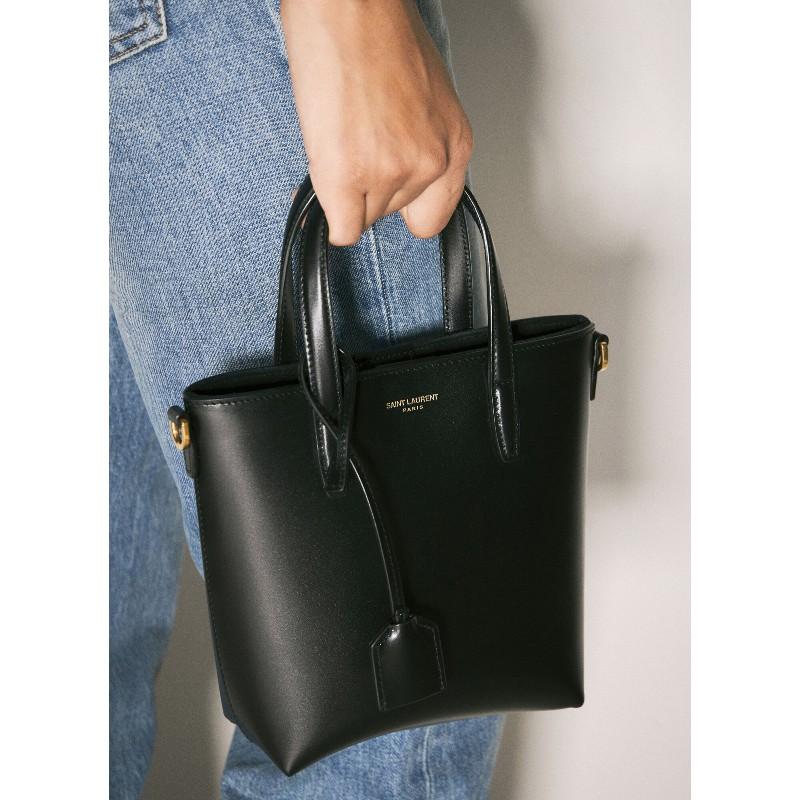 Saint Laurent Mini Toy Shopper Tote Bag Black