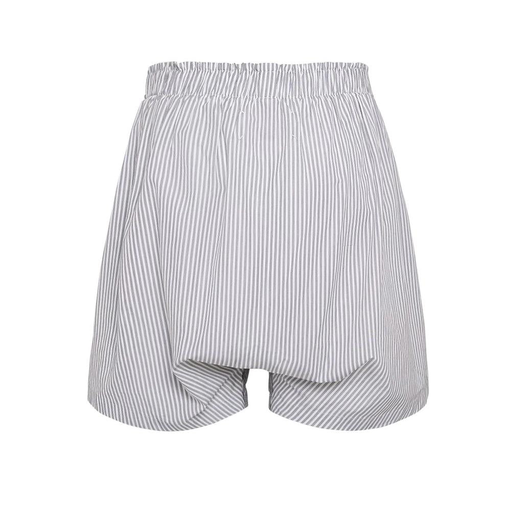 Maison Margiela Back Stitch Logo Black Gray Women’s Short Pants