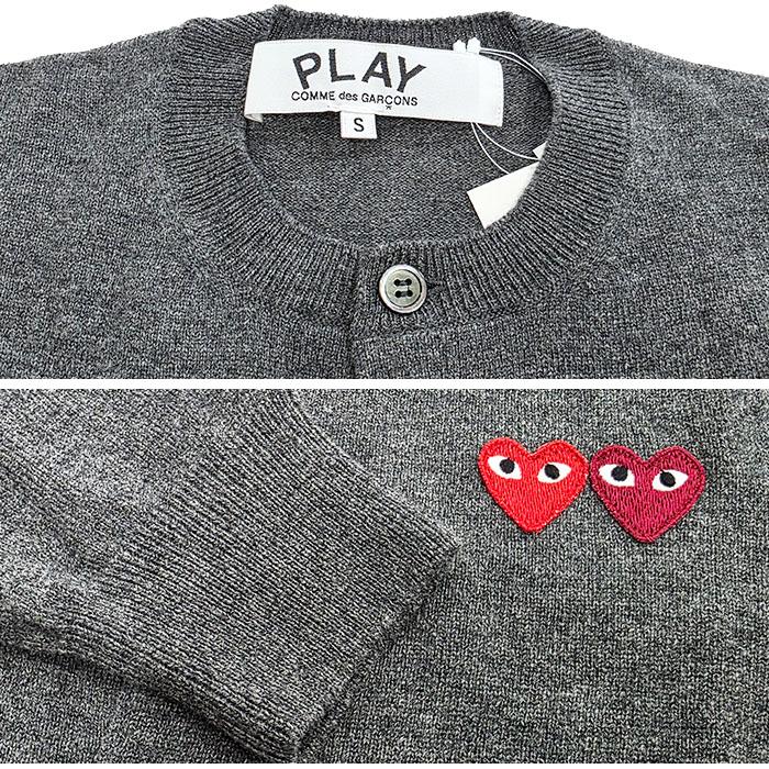 Comme des Garcons Double Heart Wool Cardigan Women’s Black