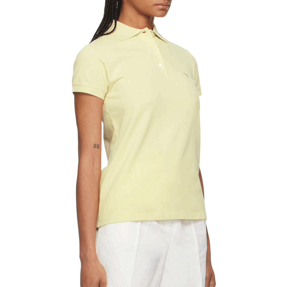 Maison Kitsune Baby Fox Logo Short Sleeve Polo T-Shirt for W MW00202 KJ7010 P712