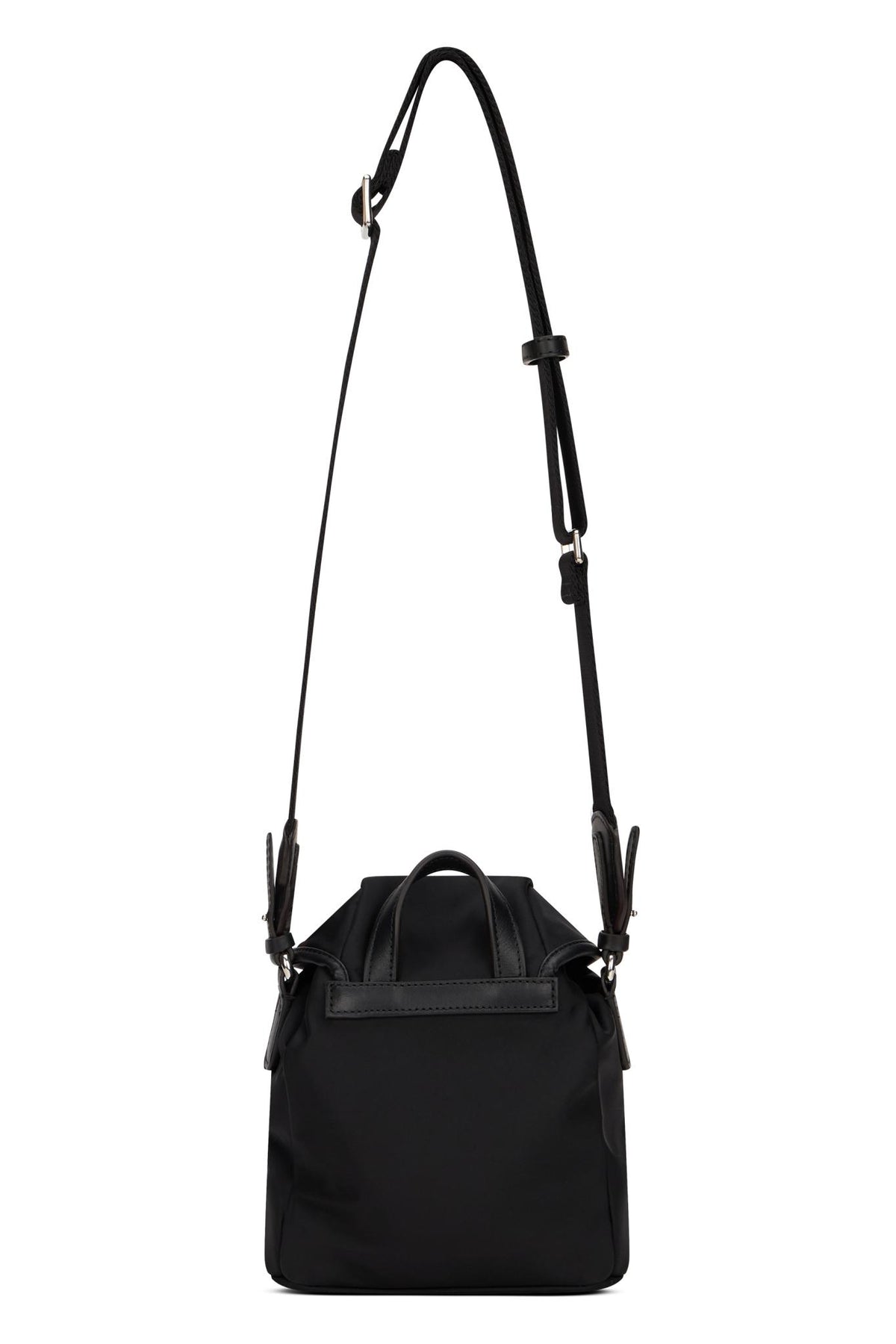 Moncler Black Leather Quilted Shoulder Bag