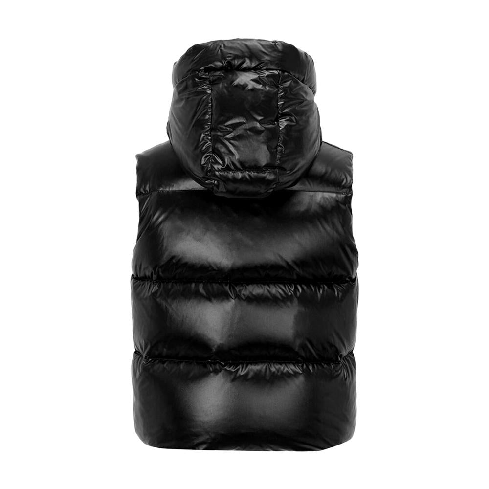 Duvetica Logo Hooded Down Vest Black
