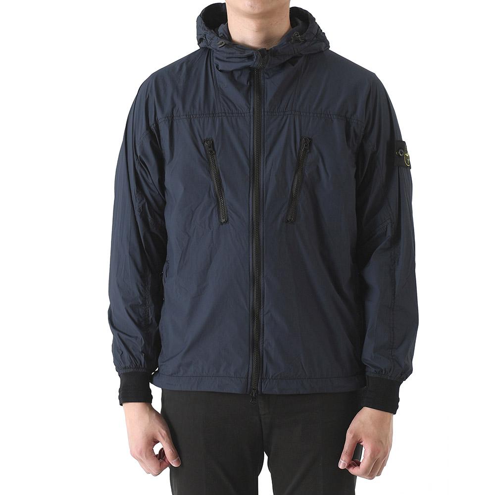 STONE ISLAND Skin Touch Packable Hooded Jacket Navy