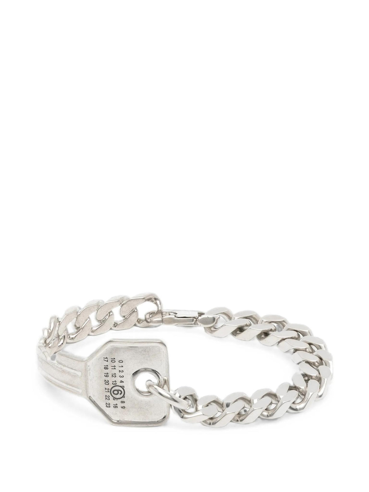Maison Margiela Silver-Tone Chain Link Bracelet