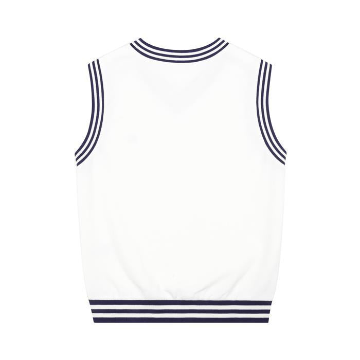 CELINE Triomphe V-Neck Sleeveless Knit Vest RY08Z670Q 01MA