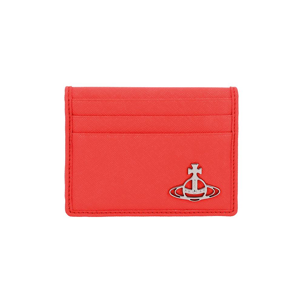 Vivienne Westwood Saffiano Leather Card Holder Wallet 5402000EM S0021 F401
