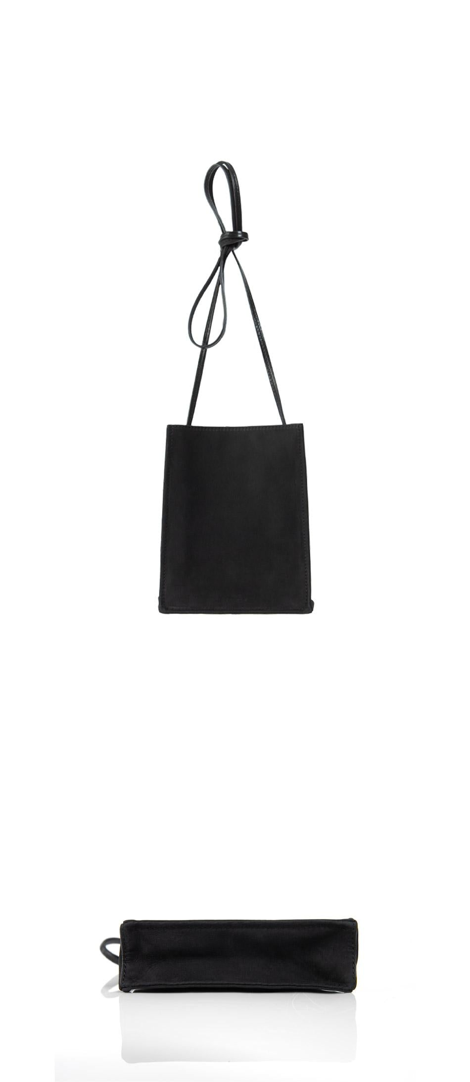 The Row Small To Go Nubuck Shoulder Bag Black 15 2X4X18 W1779L81