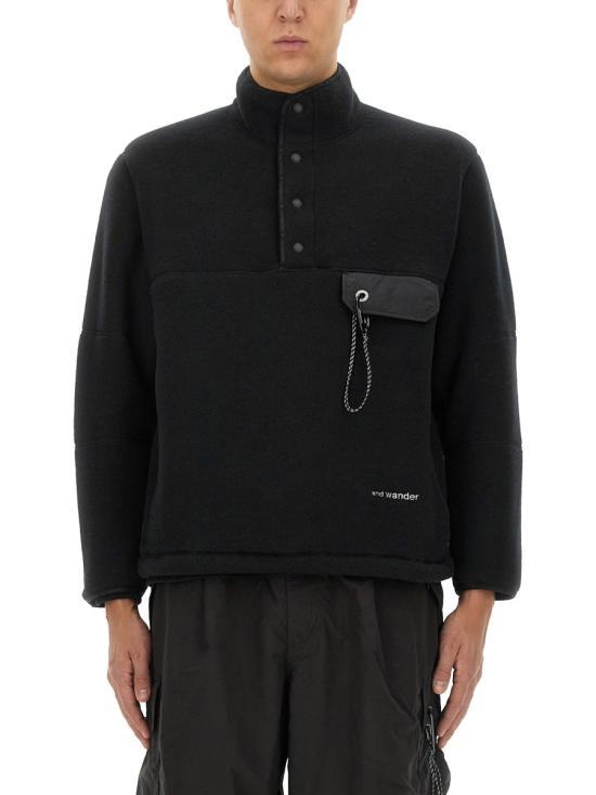 and wander Black Turtleneck Knit Sweater 574428 1144010