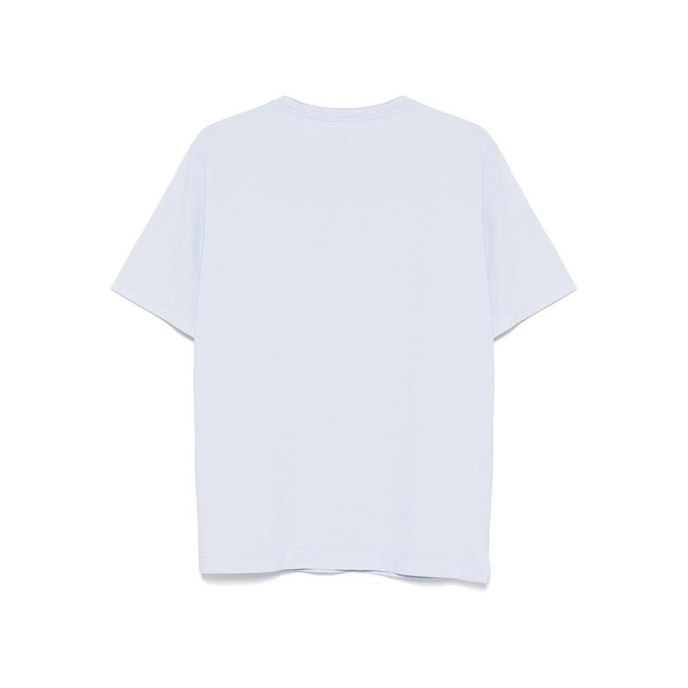 CP Company Logo Embroidered Men’s Short Sleeve T-Shirt Black Cotton