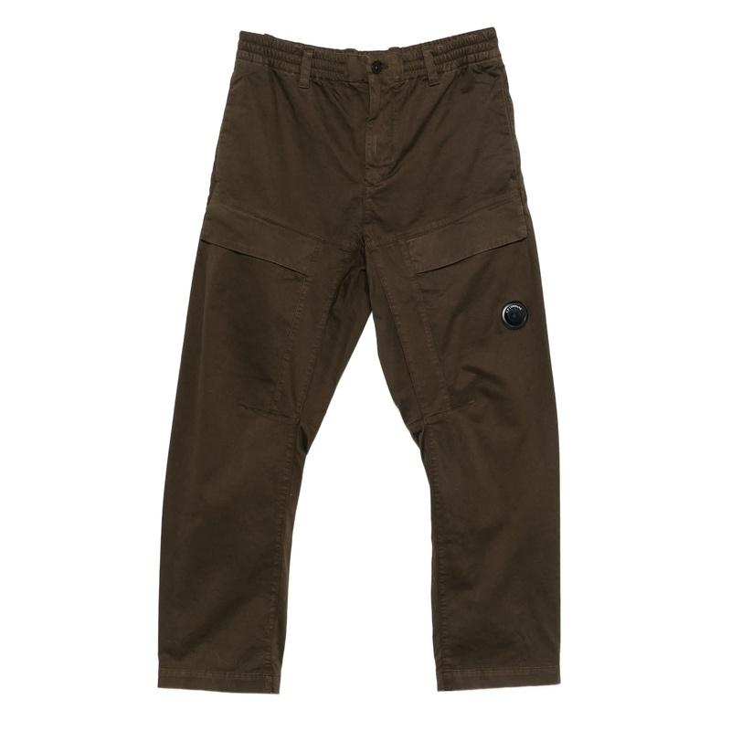 CP Company Stretch Satin Men's Cargo Pants Green