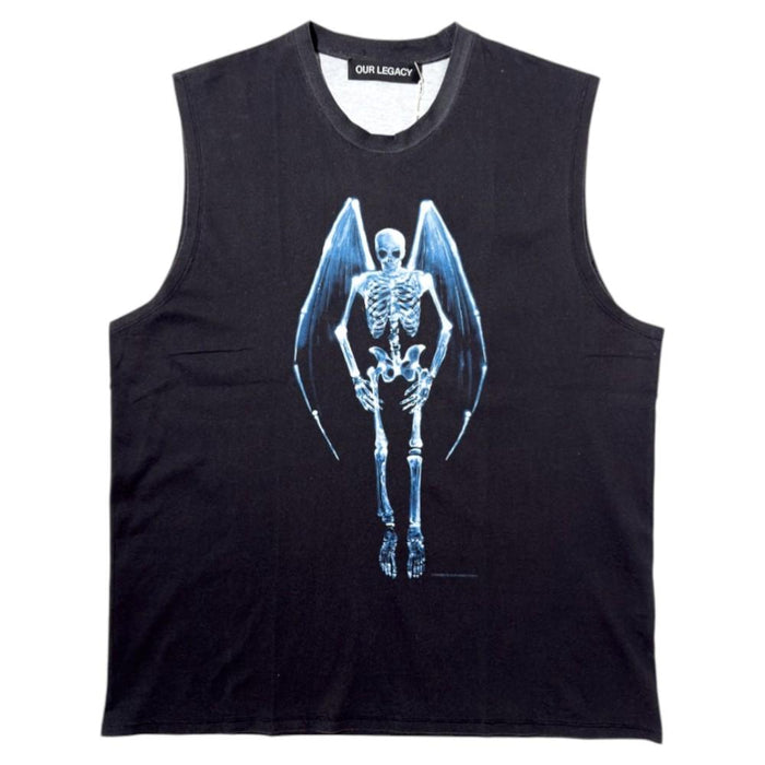 OUR LEGACY Fallen Angel Breath Tank Top Black