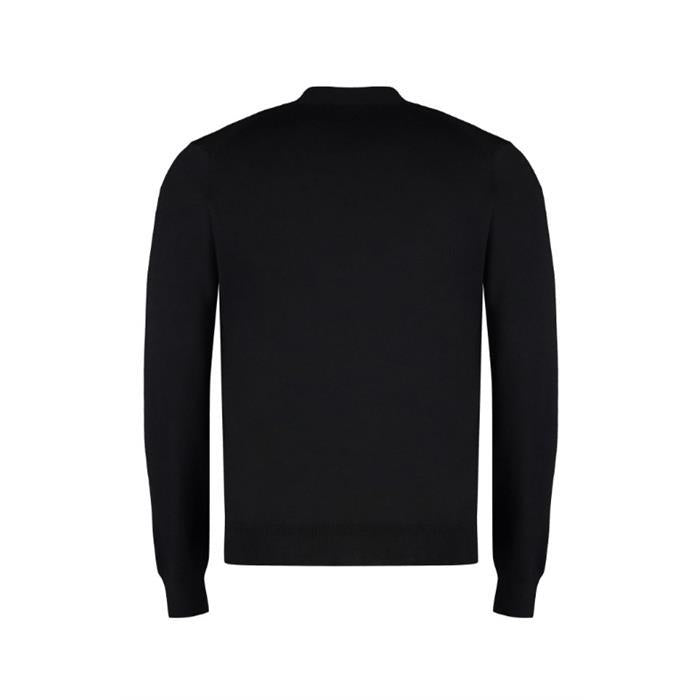 Maison Kitsune Fox Head Regular Cardigan Men’s Knit Sweater Black