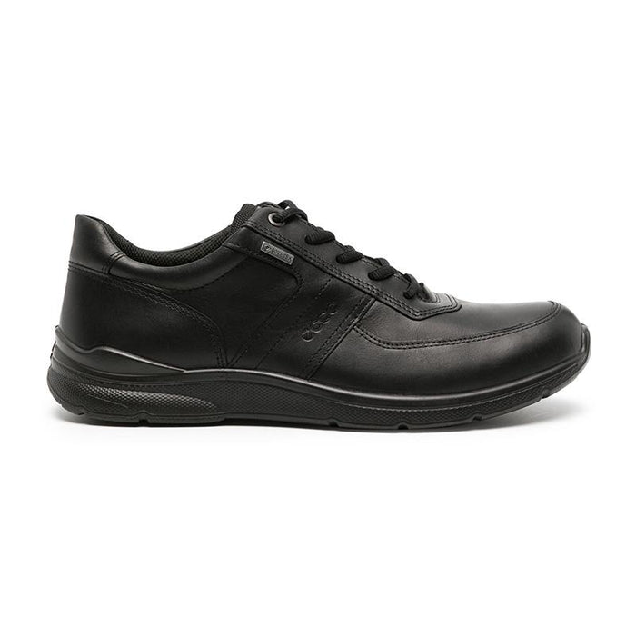 ecco Black Leather Irving Low Top Sneakers for Men