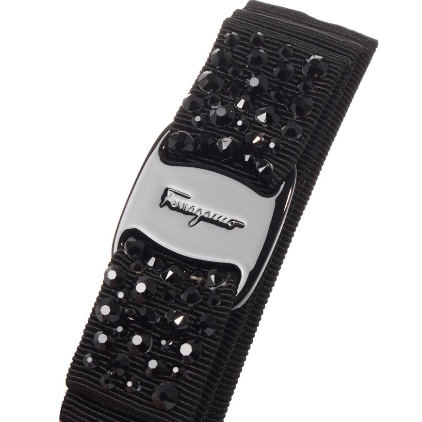Ferragamo Vara Hair Clip Black Women’s Hair Pin