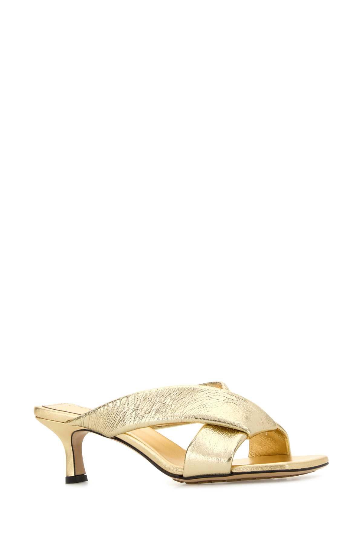 Bottega Veneta Leather Sandals Beige Women’s Sandals