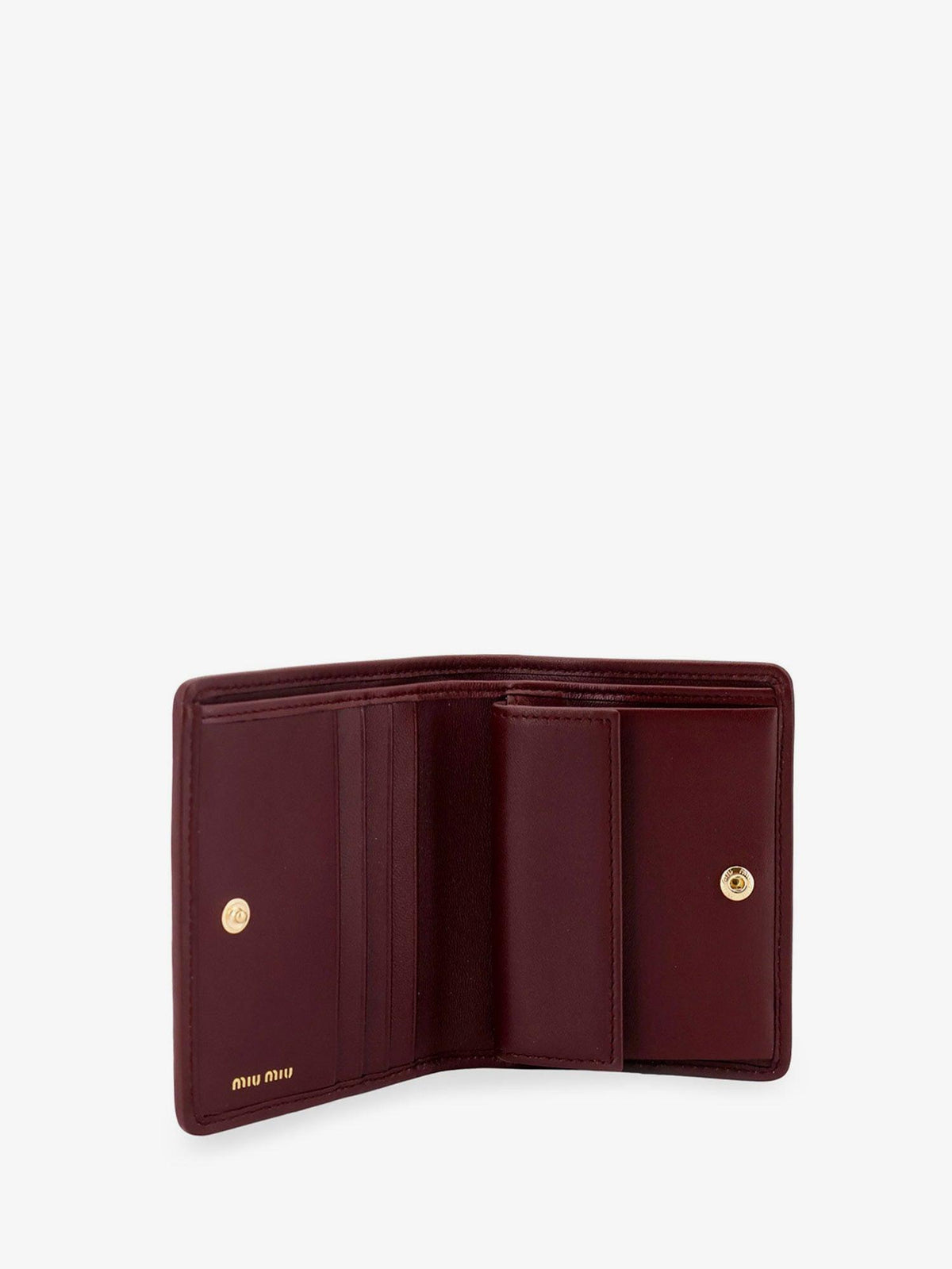 Miu Miu Matelassé Leather Card Holder Wallet Black