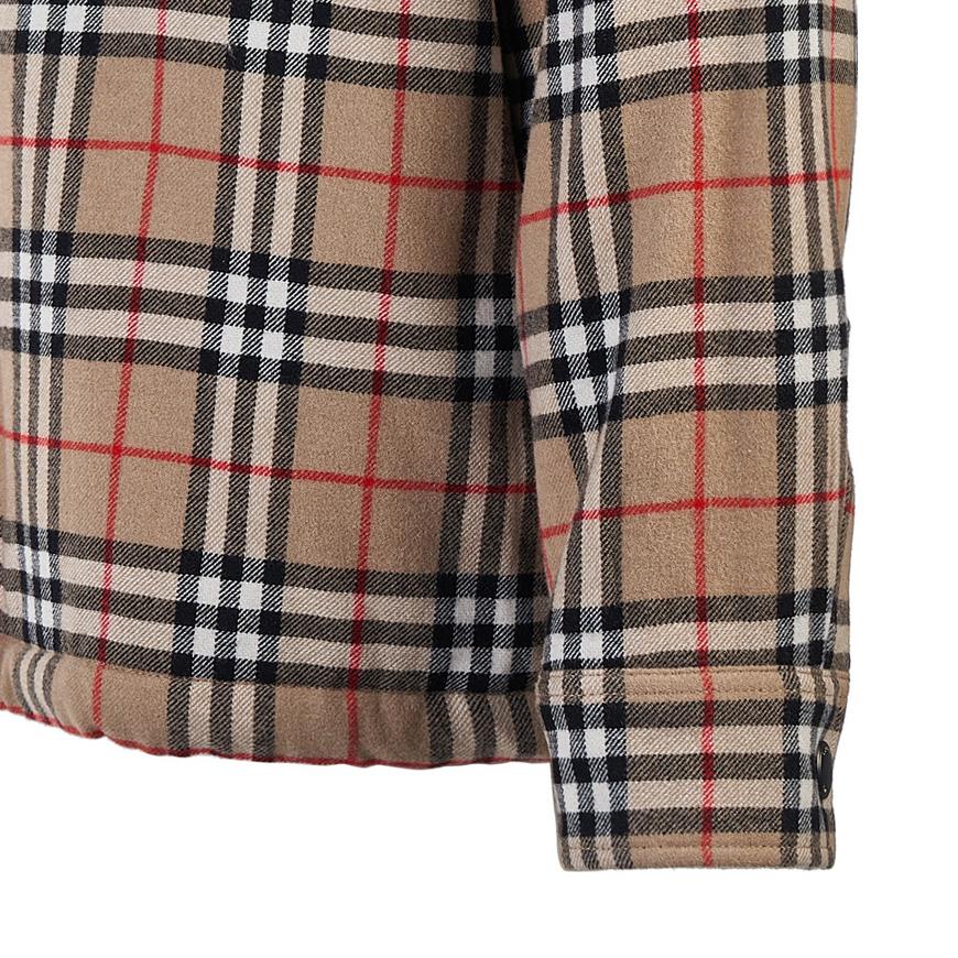 BURBERRY Men’s Embroidered Wool Blend Shirt Jacket 8043839 M CALMORE A7028