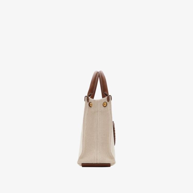 BURBERRY Mini Clovelly Leather Tote Crossbody Bag