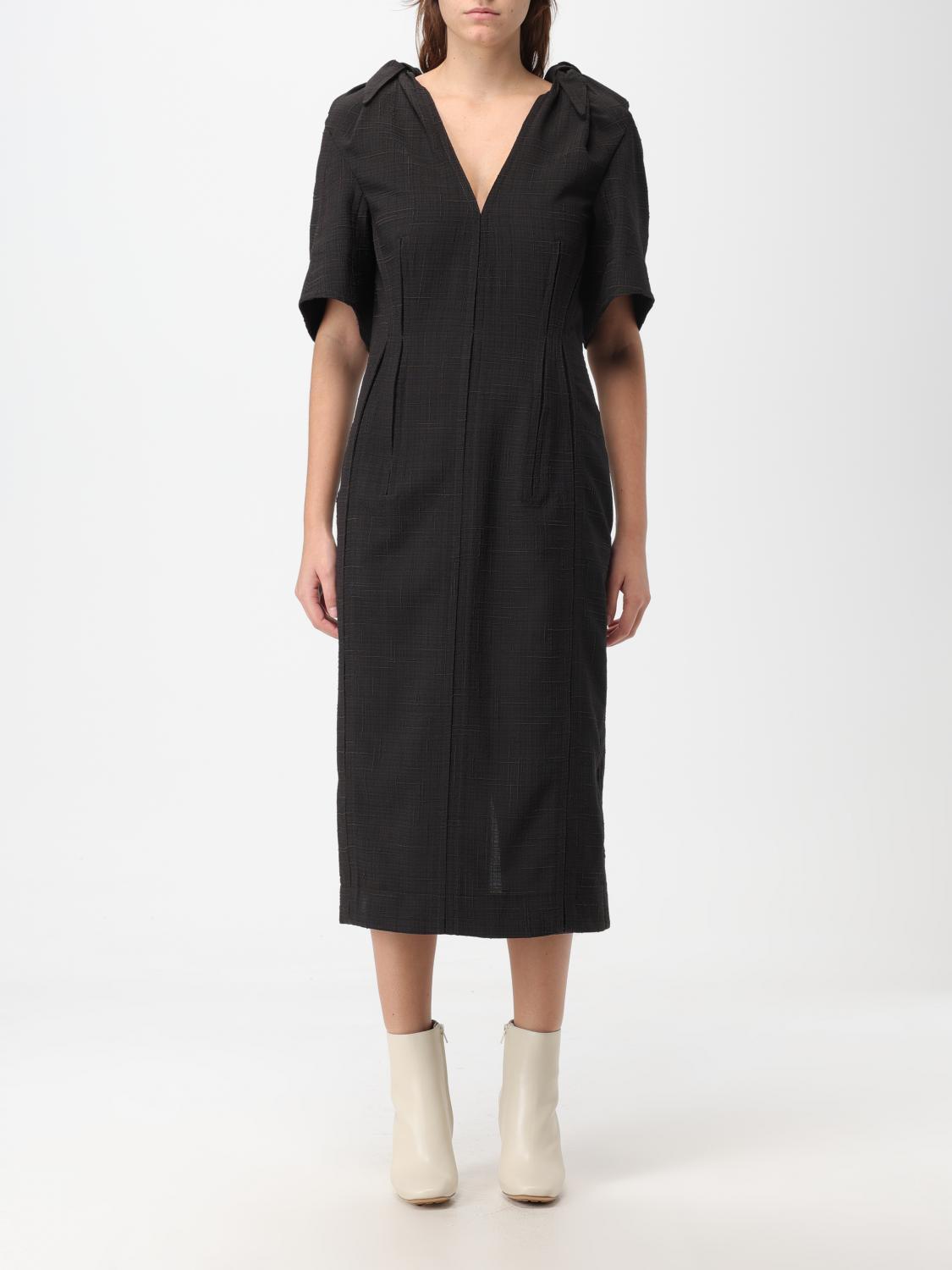 Bottega Veneta Short Sleeve Midi Dress FW23 Brown