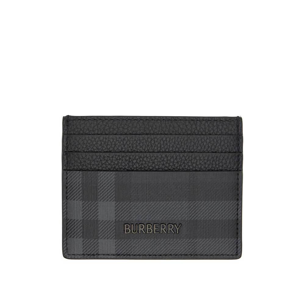 BURBERRY Tall Check Card Holder for Men