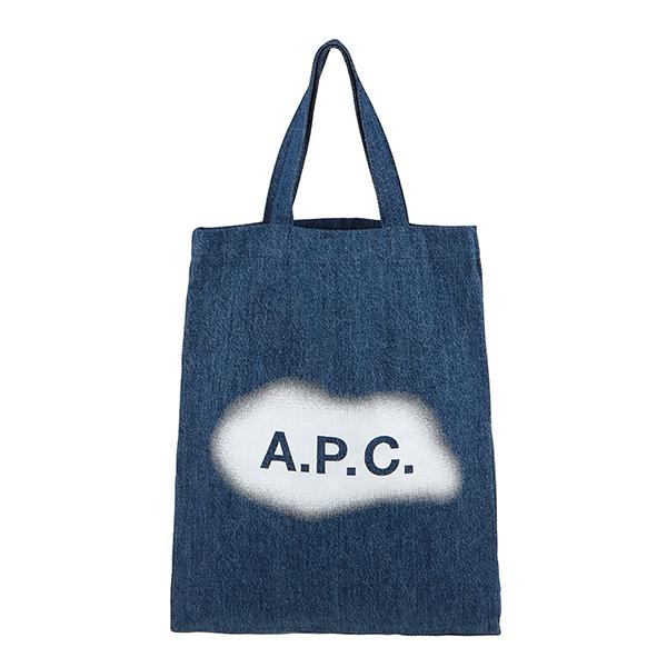 A.P.C. Washed Indigo Rue Denim Tote Bag Unisex