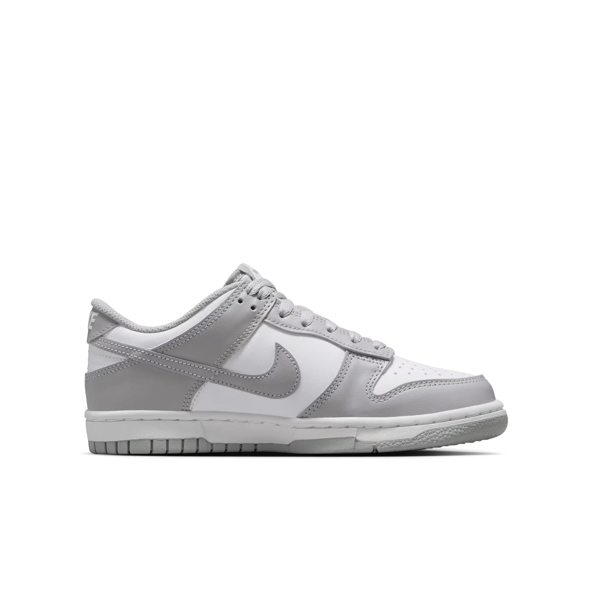 Nike Dunk Low White Light Smoke Gray Kids Sneakers Low Top