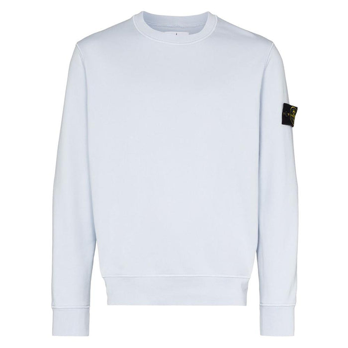 STONE ISLAND Garment Dyed Logo Patch Crewneck Sweatshirt Men’s Navy