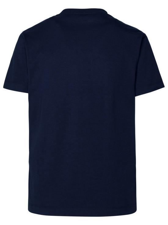 MSGM Navy Short Sleeve Cotton T-Shirt 3541 MDM500 23779889