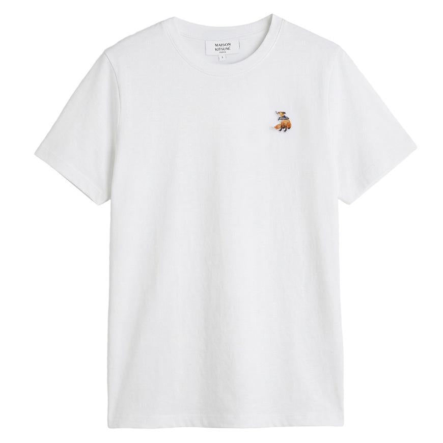 Maison Kitsune Women Dreaming Fox T-Shirt White Cotton QW00109 KJ7026 P100