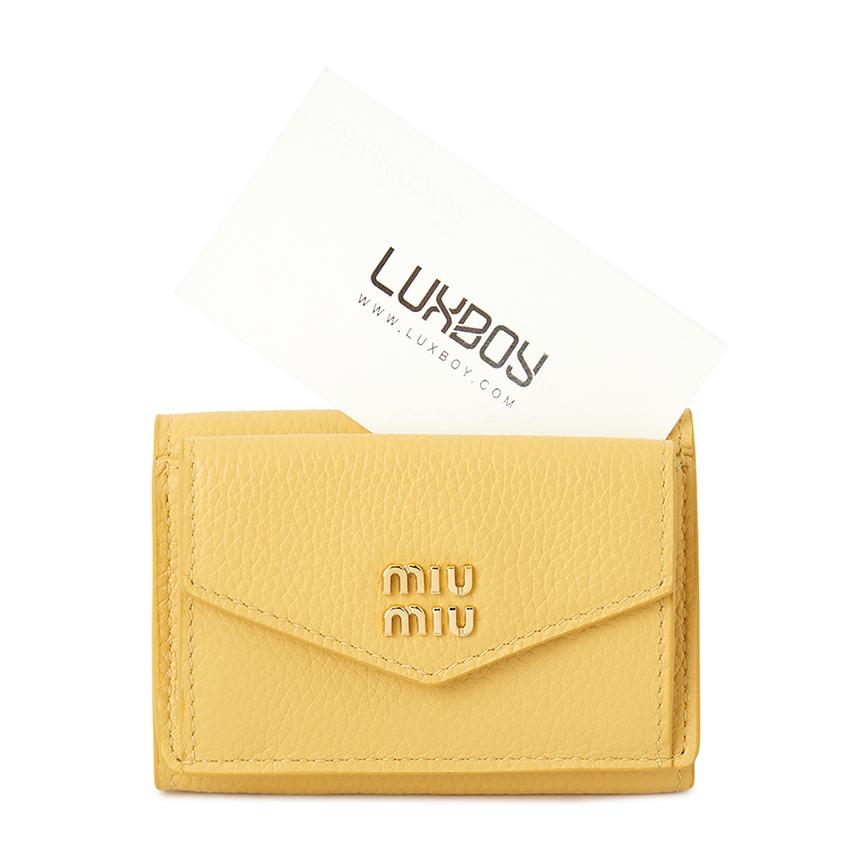Miu Miu Women’s Leather Bifold Wallet 5MH021 ADT7 F0F06