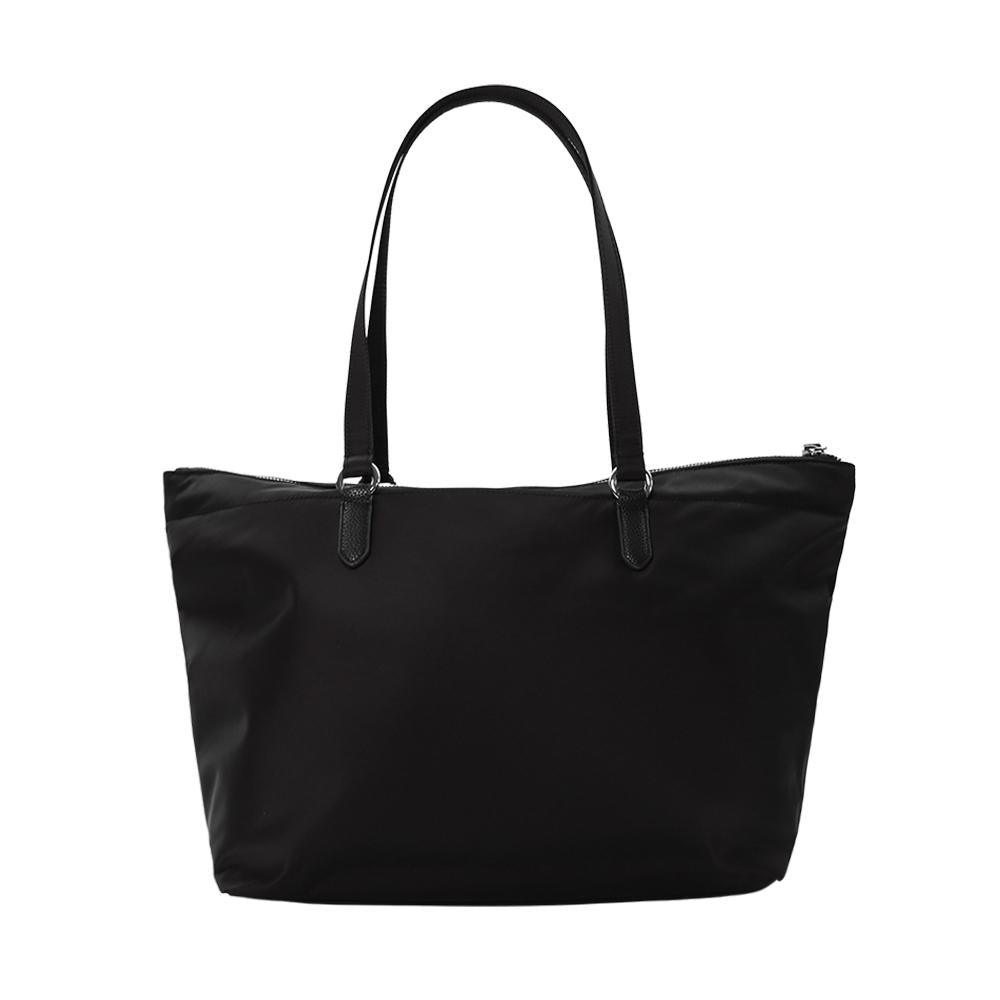 Emporio Armani Nylon Logo Shoulder Bag Black