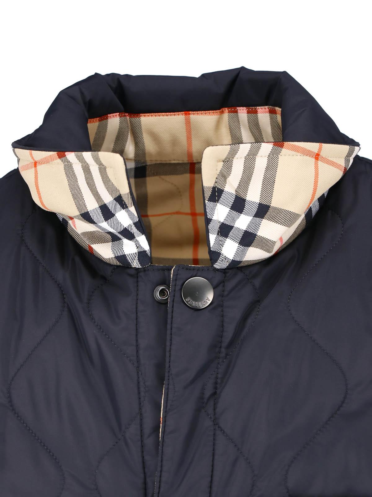 BURBERRY Black Down Puffer Jacket for Men