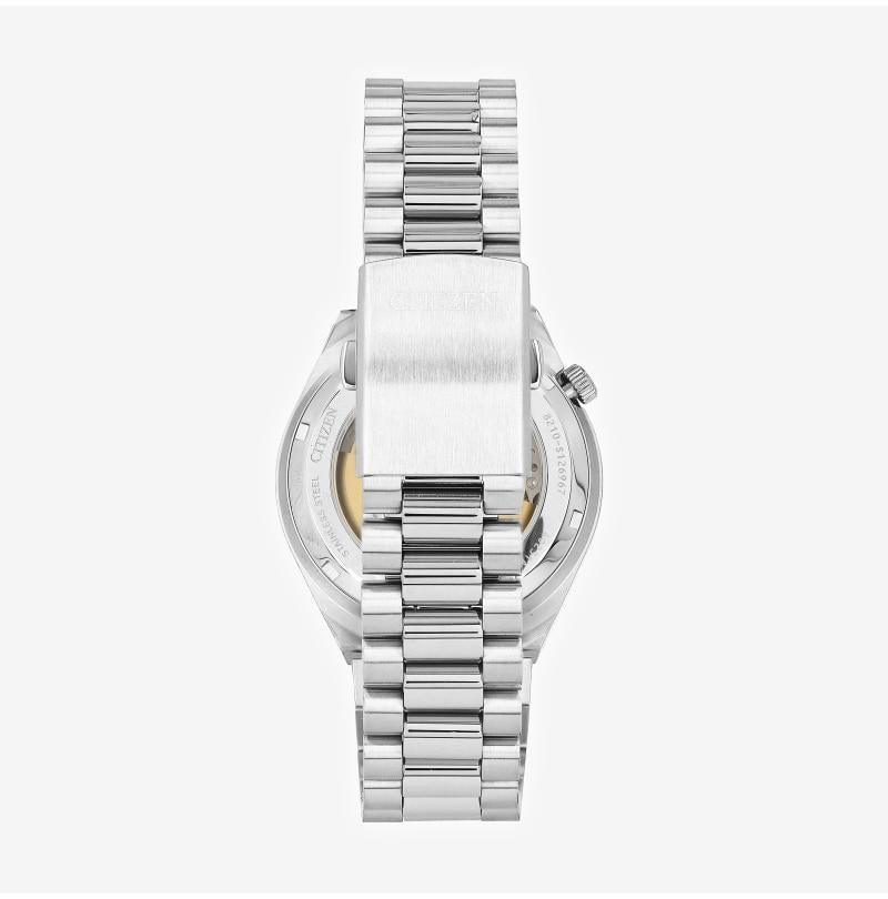CITIZEN Silver-Tone Stainless Steel Automatic Men's Watch NJ0151 88W