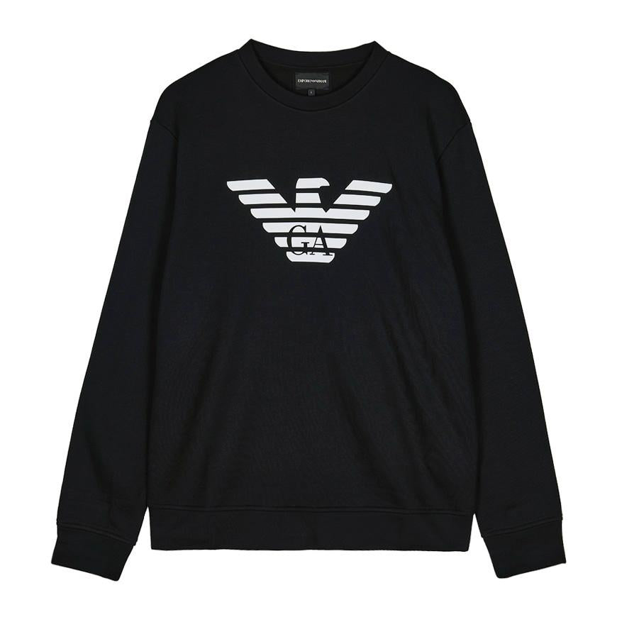 Emporio Armani Mens Logo Print Sweatshirt