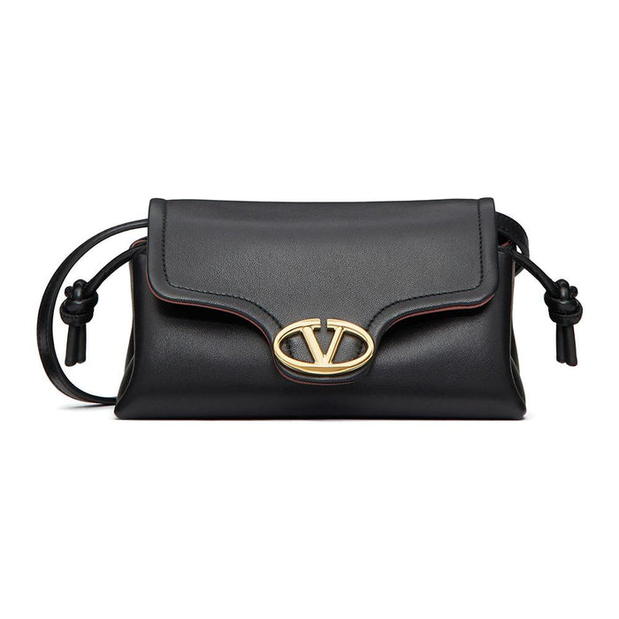 VALENTINO V Logo Mini Crossbody Bag Black 4W0P0AC4 ZFJ 0NO
