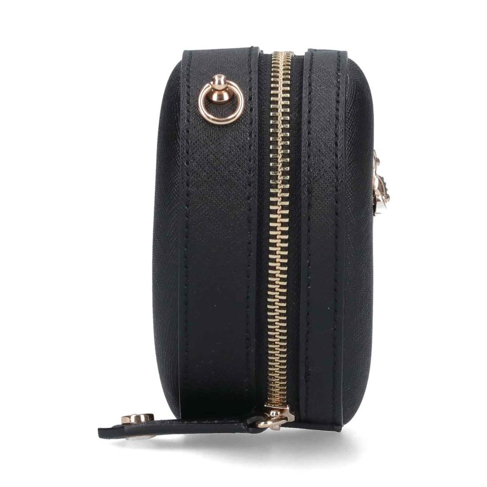 Vivienne Westwood Heart Mini Crossbody Shoulder Bag Black Leather